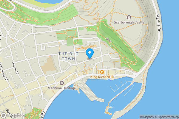 Map location for Princess Street, SCARBOROUGH, North Yorkshire, YO11 1QR