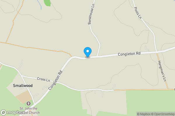 Map location for Congleton Road and Green Street, Sandbach