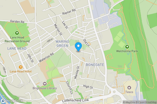 Map location for 59 Camm Street, Brighouse, West Yorkshire, HD6 1UE