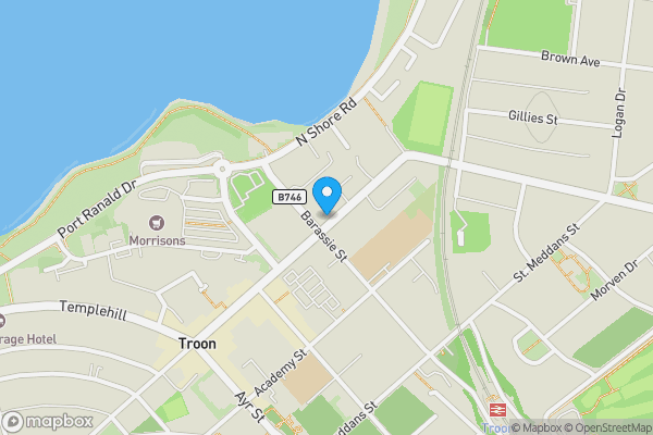 Map location for 93a Portland St, Ready Let Hot Food Investment, Troon, KA10 6QN