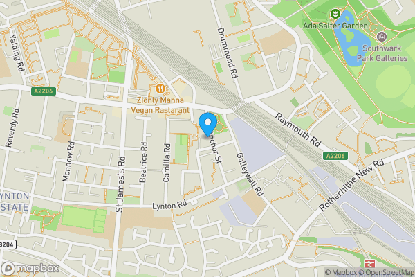 Map location for Flat 30 Pope House, Manor Estate, Bermondsey, London, SE16 3NU