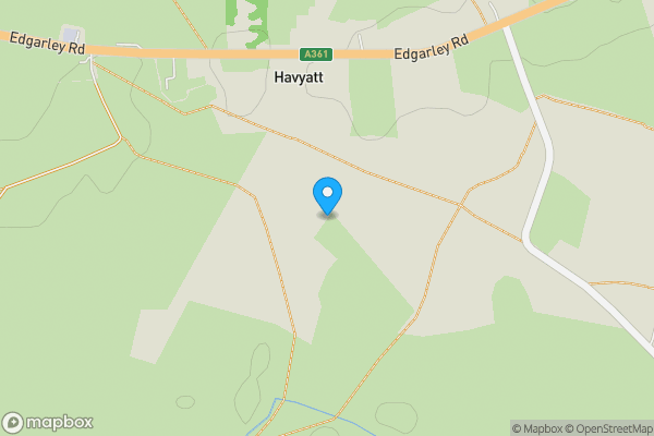 Map location for Glastonbury, Somerset, BA6