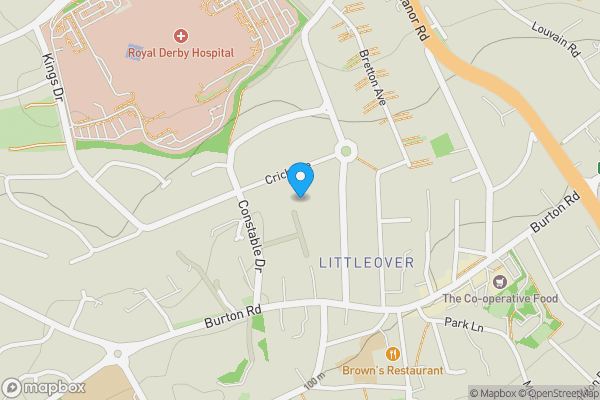 Map location for 2 Scarsdale Avenue, Littleover, Derby DE23 6ER