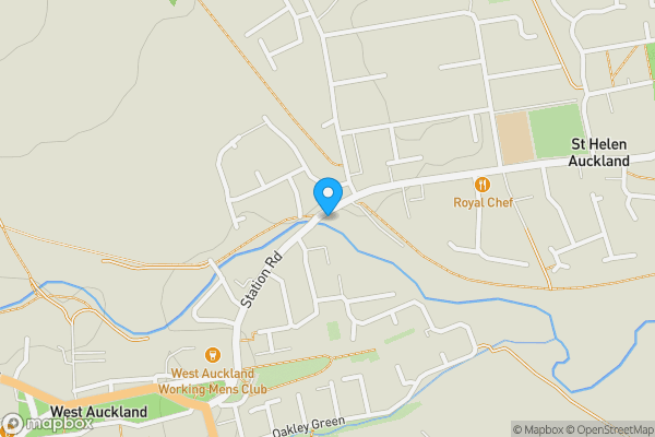 Map location for 62 Station Road, St. Helen Auckland, Bishop Auckland, County Durham DL14 9EX