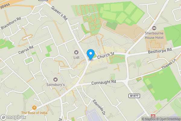 Map location for Astley House, Queens Square, Attleborough, Norfolk NR17 2AE