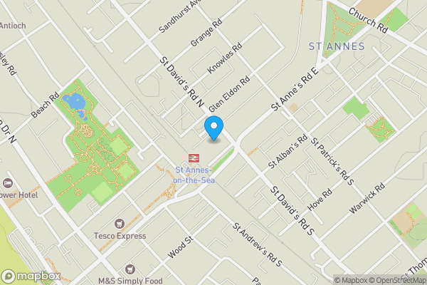 Map location for 19 St. Annes Road East, Lytham St. Annes, Lancashire, FY8 1TA