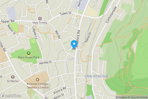 Map location for Apartment 79 Ellis Court, Textile Street, Dewsbury, West Yorkshire, WF13 2EX