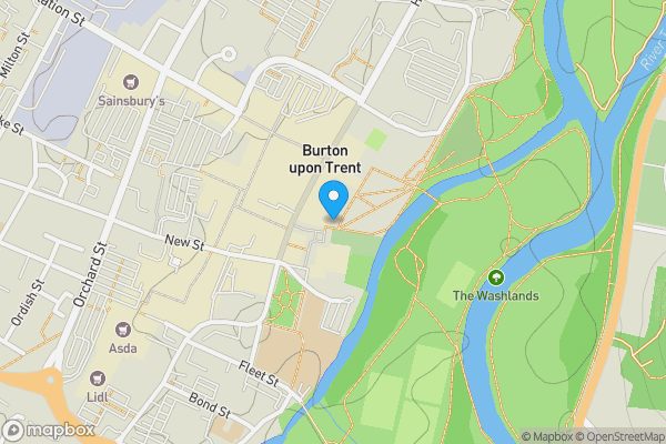 Map location for 12 Market Place, Burton-On-Trent, Staffordshire DE14 1HB