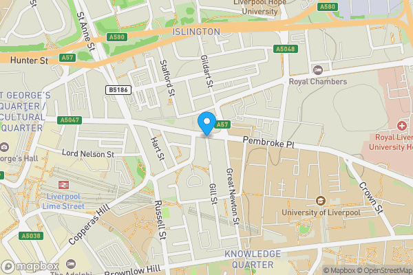 Map location for Selection of 15 Apts, Light Box, 3-5, Lower Gill Street, LIVERPOOL, Merseyside, L3 5BB