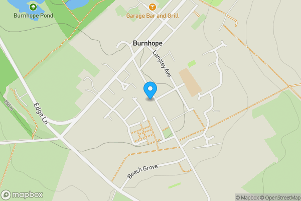 Map location for 15 Whitehouse Avenue, Burnhope, Durham, County Durham DH7 0AJ