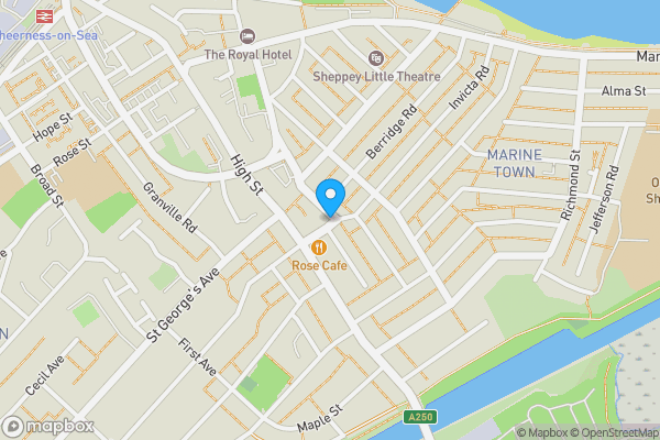 Map location for 173 Invicta Road, Sheerness, Kent, ME12 2SU