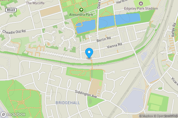 Map location for Petersburg Road, Edgeley, Stockport, SK3