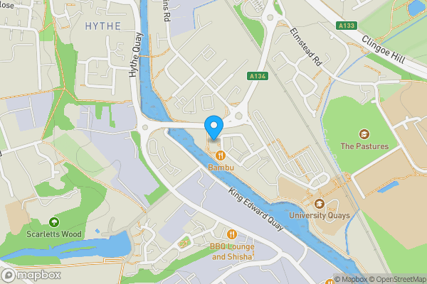 Map location for 195 Quayside Drive, Colchester, Essex, CO2 8GQ
