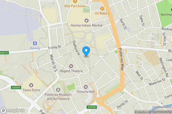 Map location for 9 Stafford Lane, Stoke-On-Trent ST1 1JX