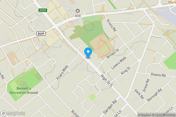 Map location for High Street South, DUNSTABLE, Bedfordshire, LU6 3SF