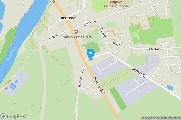 Map location for 4 Albert Street, Longtown, Carlisle, Cumbria, CA6 5SF