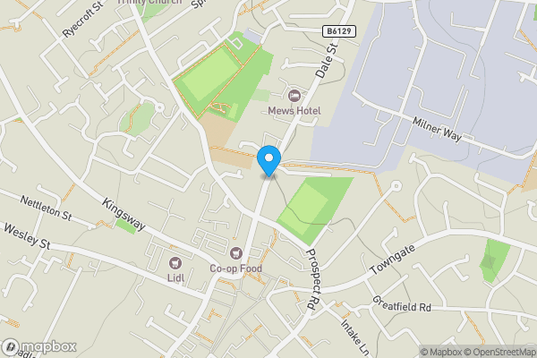 Map location for Dale Street, Ossett, West Yorkshire, WF5 9HE