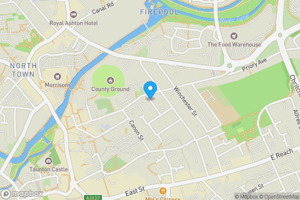 Map location for Gyffarde Street, Taunton, Somerset, TA1 1JX