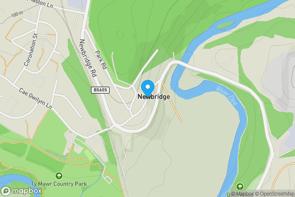 Map location for Hill Street, Newbridge, Wrexham