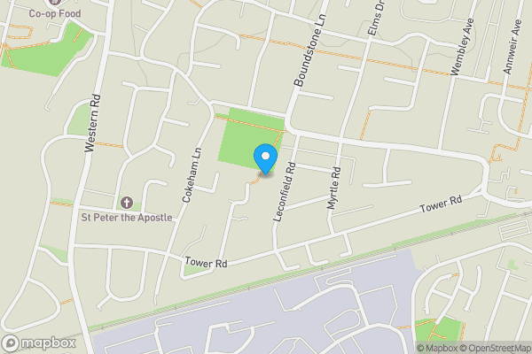 Map location for 72 Bushby Close, Sompting, Lancing, BN15 9JW