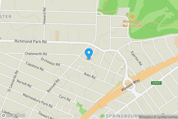 Map location for 9 Oak Road, Bournemouth, Dorset, BH8 8TB