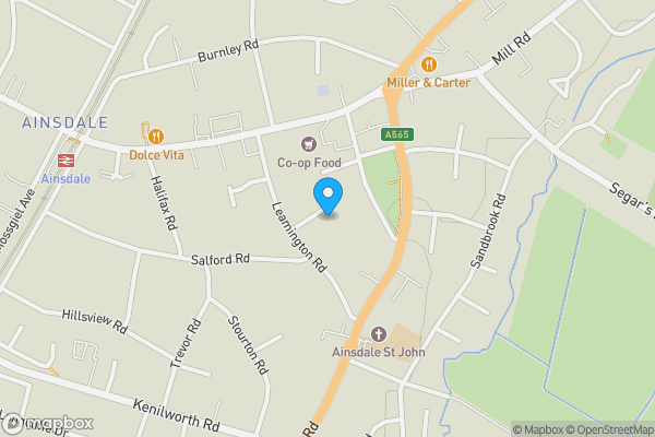 Map location for Land Adjacent To 2 Leamington Avenue, Ainsdale, Southport, Merseyside PR8 3LA