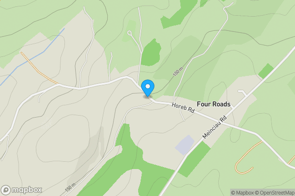 Map location for Four Roads, Kidwelly, SA17 4SF