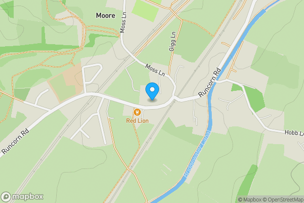 Map location for Mews Cottage, Old Hall Farm, Runcorn Road, Moore, Warrington, WA4
