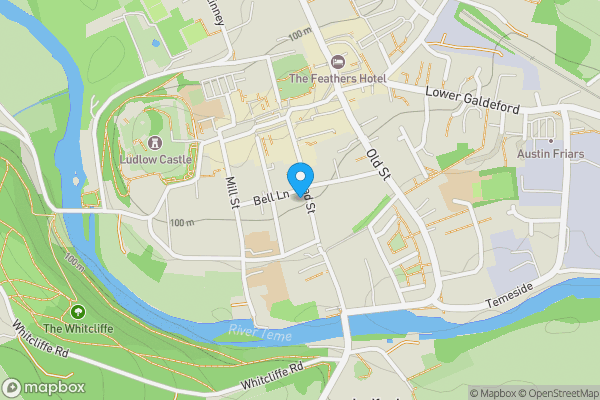 Map location for 42a Broad Street, Ludlow, SY8 1NL