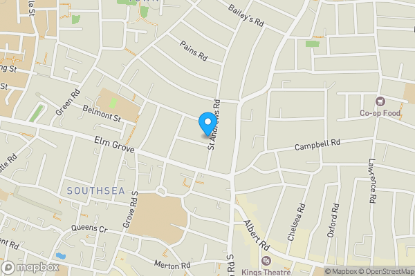 Map location for Flat 3 Mayfair Court, 9 St. Andrews Road, Southsea PO5 1EP