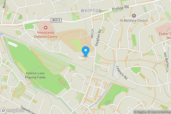 Map location for Bonville Close, Exeter EX1 3JS