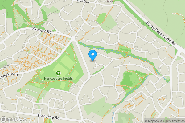 Map location for 18 Churchfields, Barry, CF631FP