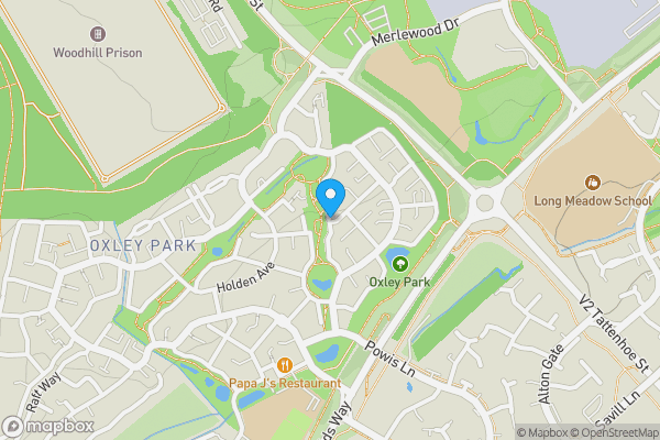 Map location for Wannamaker Gardens, Milton Keynes, Buckinghamshire, MK4 4JE