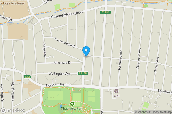 Map location for 55 Southbourne grove, & 436 Westborough Road, Westcliff-on-sea, Essex, SS0 9UW & SS0 9TJ