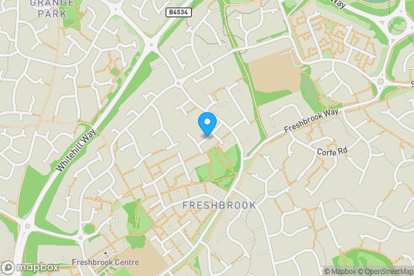 Map location for Land at Bloomsbury Close, Freshbrook, Swindon, Wiltshire, SN5 8PG