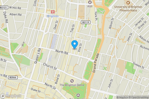Map location for Flat 59, Argus Lofts, Robert Street, BRIGHTON, East Sussex, BN1 4AY
