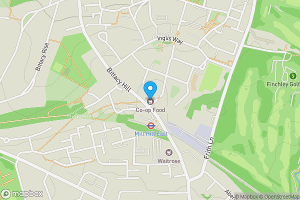 Map location for Flat 26 Foxglove Apartments 80 Bittacy Hill, London, London, NW7 1TG