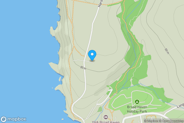 Map location for Broad Haven, Haverfordwest, SA62 3JP