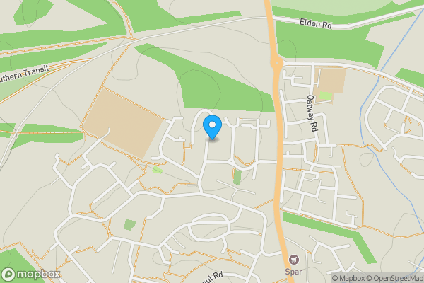 Map location for 12 Hill Top Avenue, Tidworth, Wiltshire, SP9 7JQ