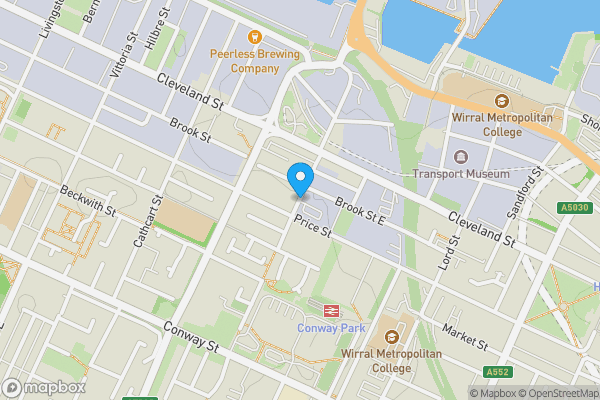 Map location for Land at Park Street, Birkenhead, Merseyside CH41 3PE