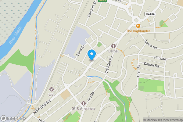 Map location for 112 Briton Ferry Road, Neath, West Glamorgan, SA11 1AT