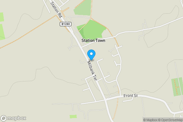 Map location for 21 Milbank Terrace Station Town, Wingate, County Durham, TS28 5EF