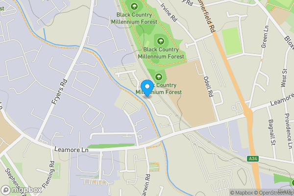 Map location for Water Reed Grove, WALSALL, West Midlands, WS2 7AE
