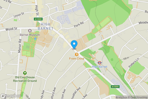 Map location for 7E, 7F, 9 & 9A High Street, Barnet, Hertfordshire, EN5 5UE
