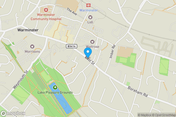 Map location for 9-11, East Street, Warminster, BA12