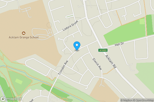Map location for Trimdon Avenue, Middlesbrough, Cleveland, TS5 8LR