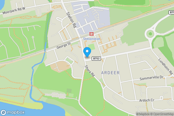 Map location for Former Ardeer Parish Church and Hall, Shore Road, Stevenston, KA20 3LA