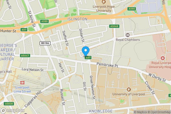 Map location for 8 Anson Street, Liverpool, L3 5NY