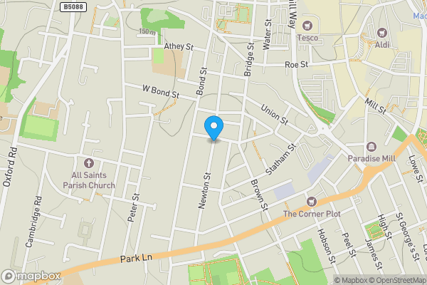 Map location for Newton Street, Macclesfield