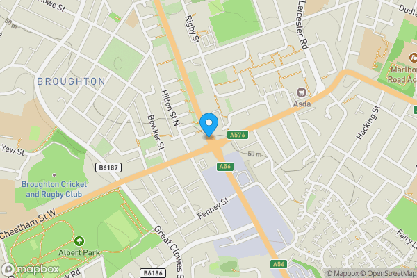 Map location for Flat 83 Ascot Court, Bury New Road, Salford, Lancashire, M7 2DB